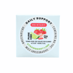 CBD 100MG Gummies Strawberry Lime (1MG THC)