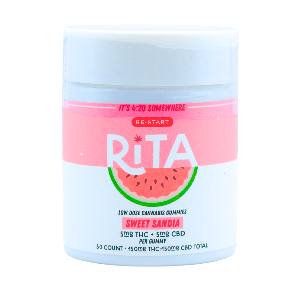 RESTART Rita Delta 9 THC CBD 10MG Gummies Sweet Sandia (1:1) - Image 2