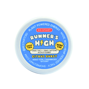 Runner's High THCV 25MG + Green Tea Gummies Citrus Burst (5:1) NO THC
