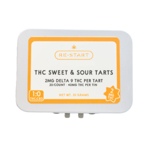 Delta 9 THC Sour Fruit Tarts Microdose 20-ct
