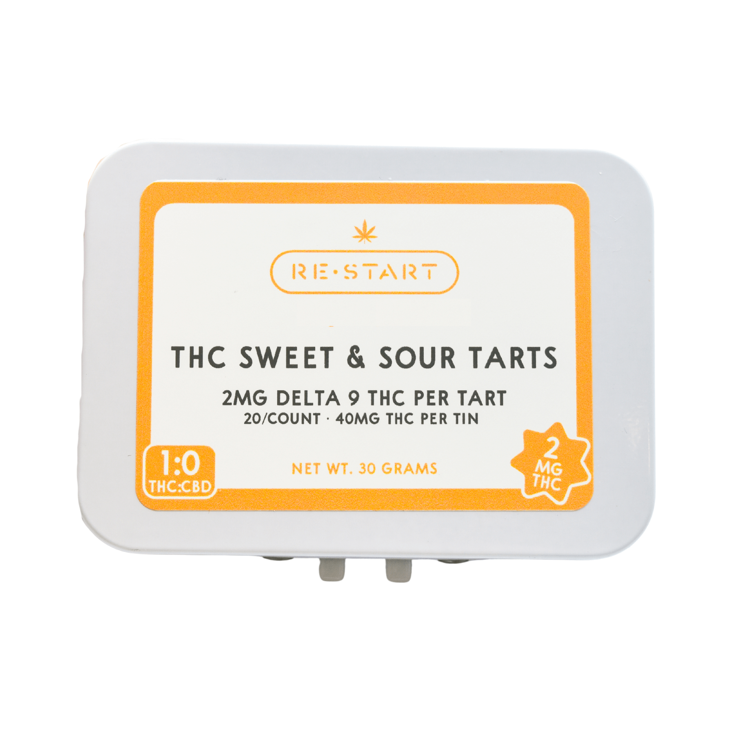 Delta 9 THC Sour Fruit Tarts Microdose 20-ct