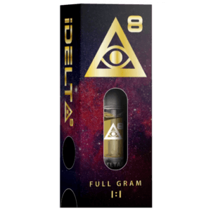iDelta 8 Vape Cartridge Gold + CBD 1:1 1mL "ONLINE ORDER ONLY"