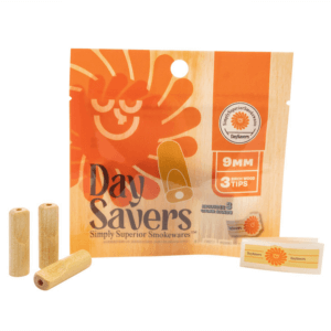 DaySavers 9mm Natural Wood Filter Tips (Pack of 3 - Tips Only)