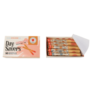 DaySavers Pink Hybrid Mini Hemp Blunt Wrap with Spiral Filter Tips (10/pk)
