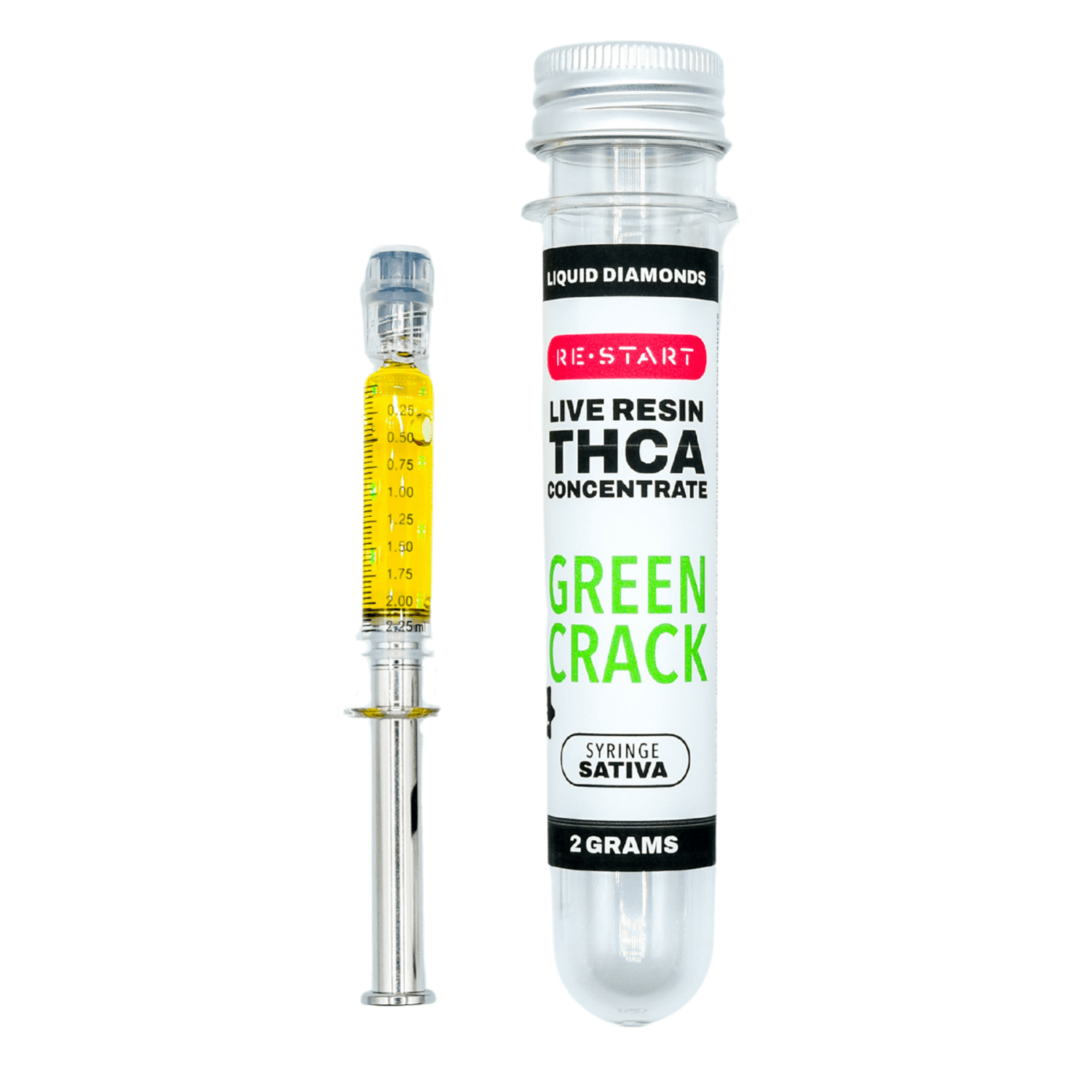 THCA Dab Syringe Green Crack (S) Live Resin - RESTART​ CBD & THC