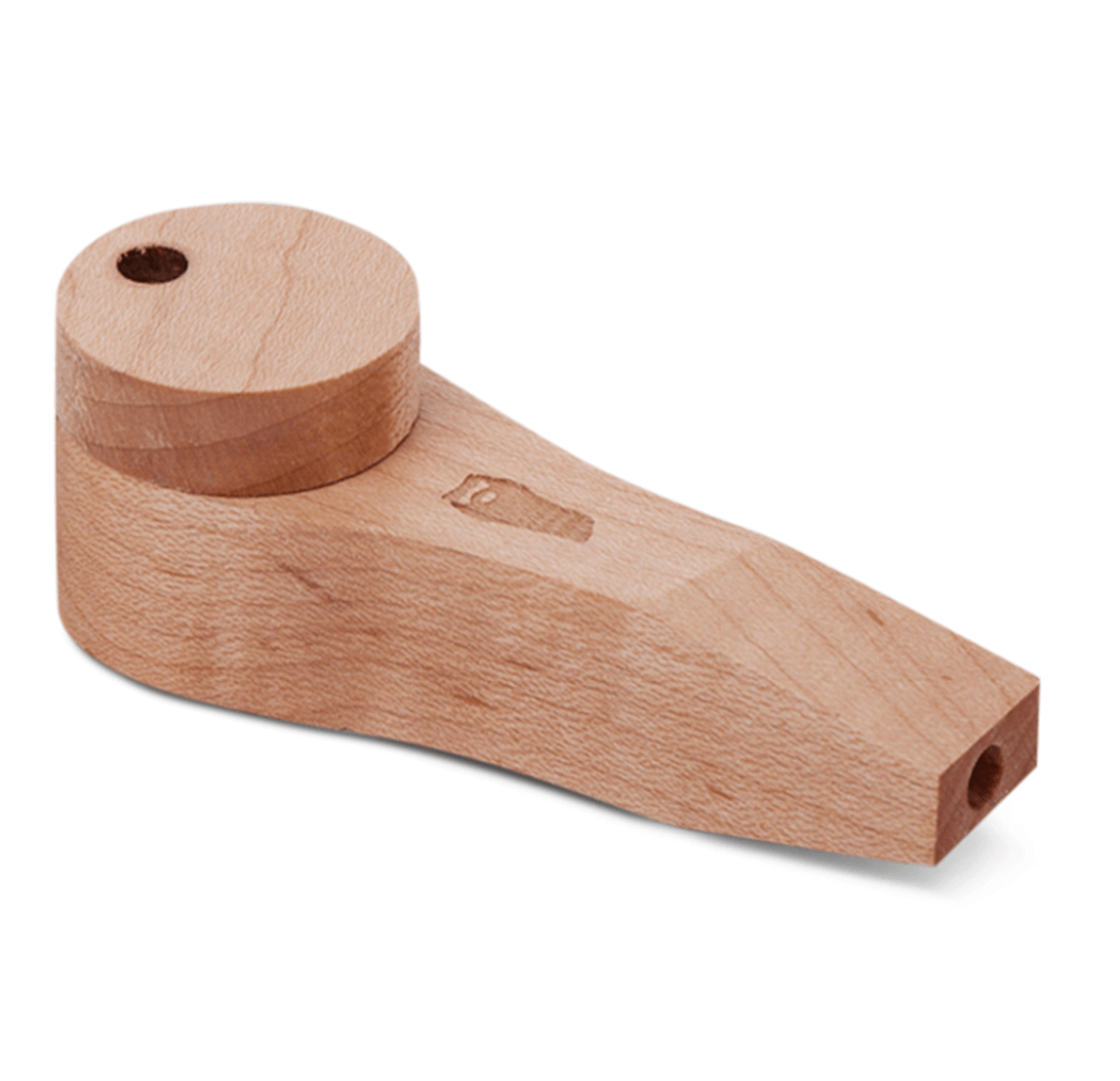 Bearded Circle Wooden Pipe w/lid - Curly Maple Reg. Price $15