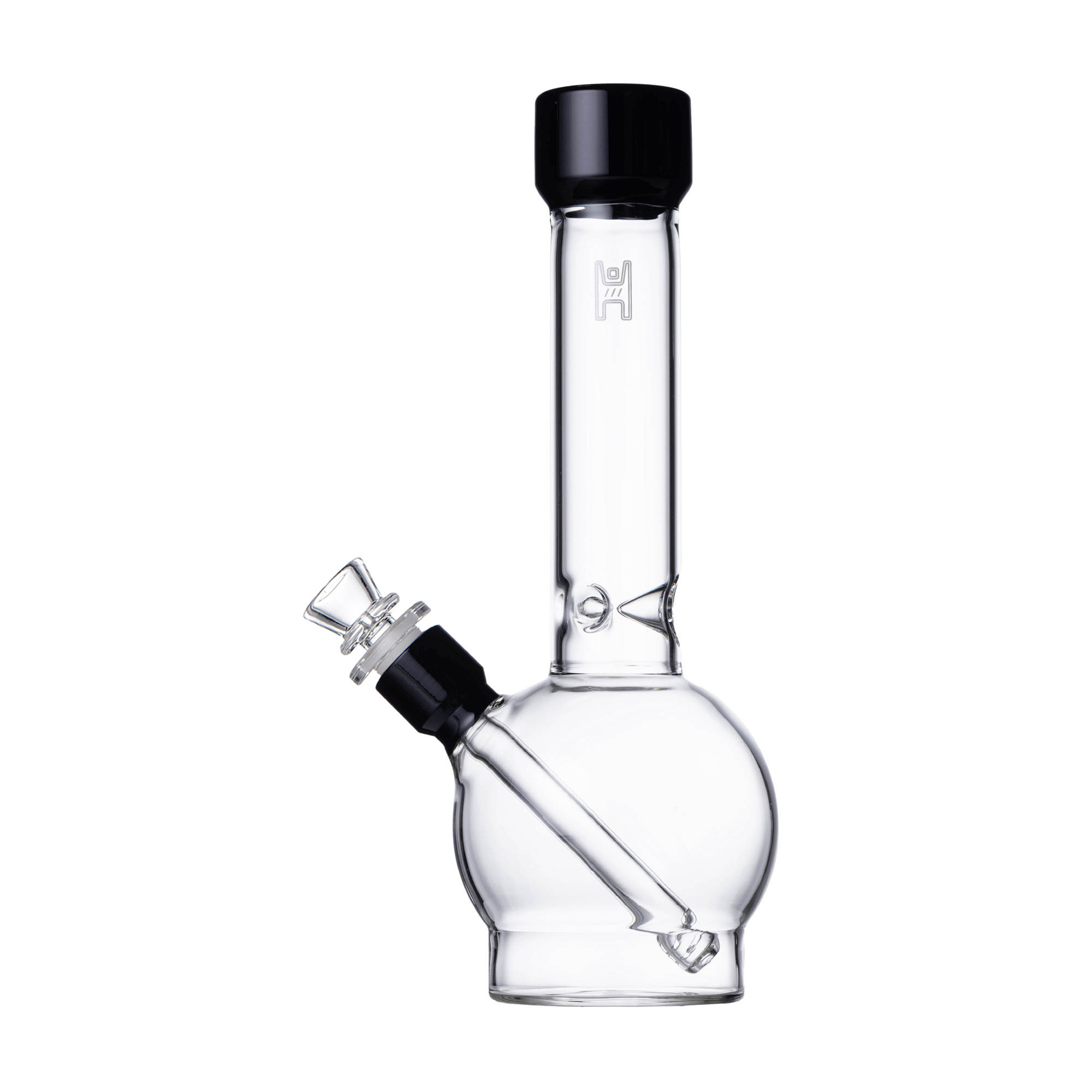 Human Grade 12” Ball Bong Clear/Black *ATX Only
