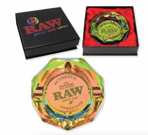 RAW Glass Ashtray - Rainbow