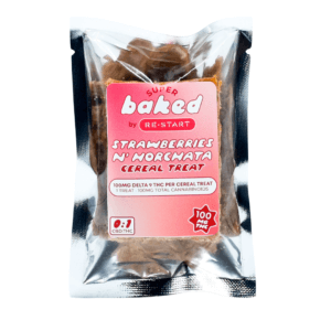 Delta 9 THC 100mg Strawberries n' Horchata Cereal Treats