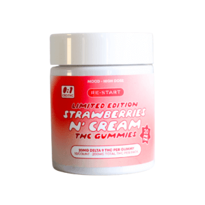 Delta 9 THC 20MG Gummies Strawberries n' Cream