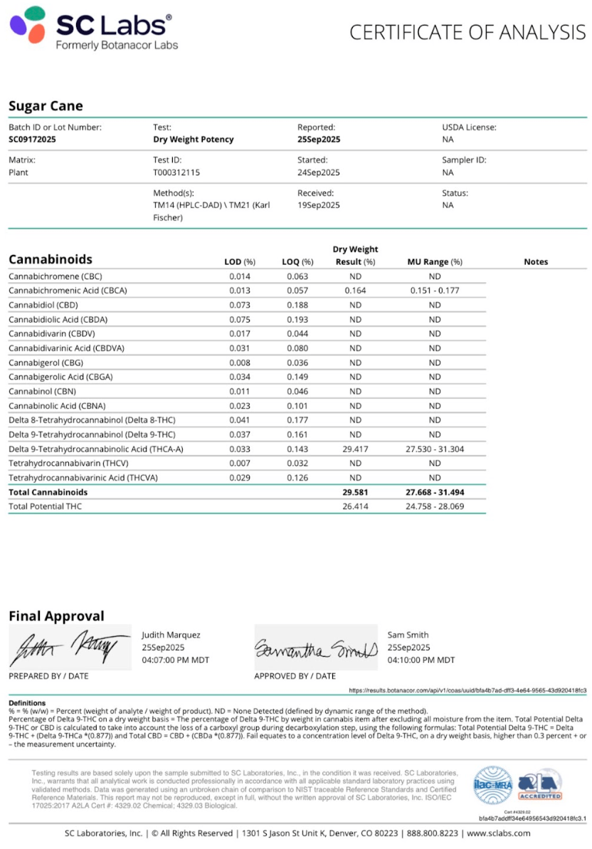 PRE-ORDER Exotic AAA THCA Flower (S) Sugar Cane - Image 2