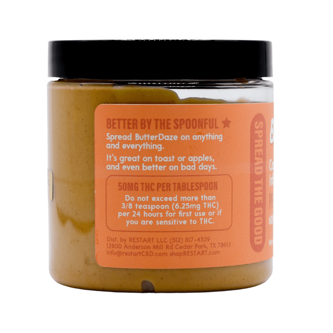 ButterDaze Delta 9 THC 600MG Peanut Butter 8oz - Image 2