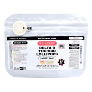 Delta 9 THC CBD 30MG Lollipop Variety 7-Pk (2:1)
