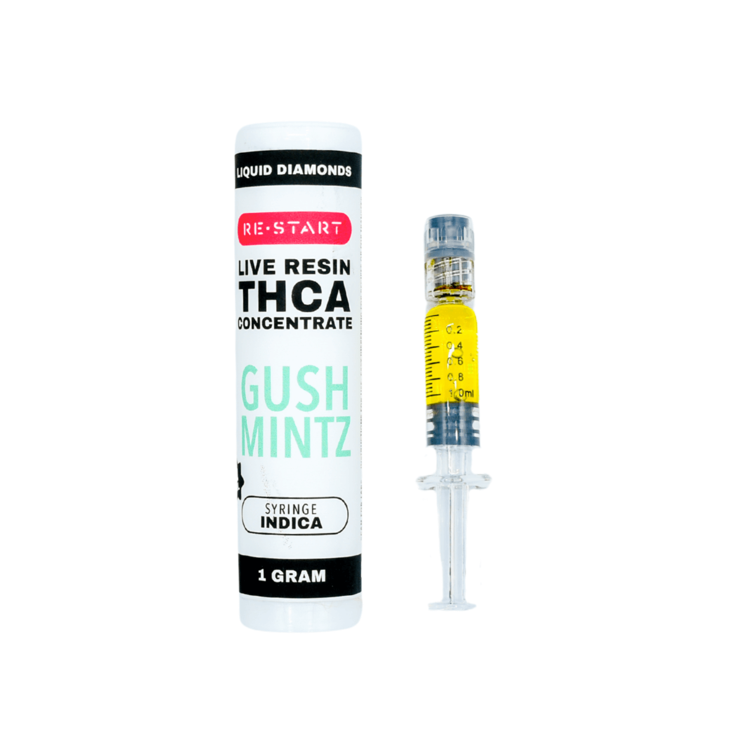 THCA Dab Syringe Gush Mintz (H/I) Live Resin + Free Accessory - Image 2