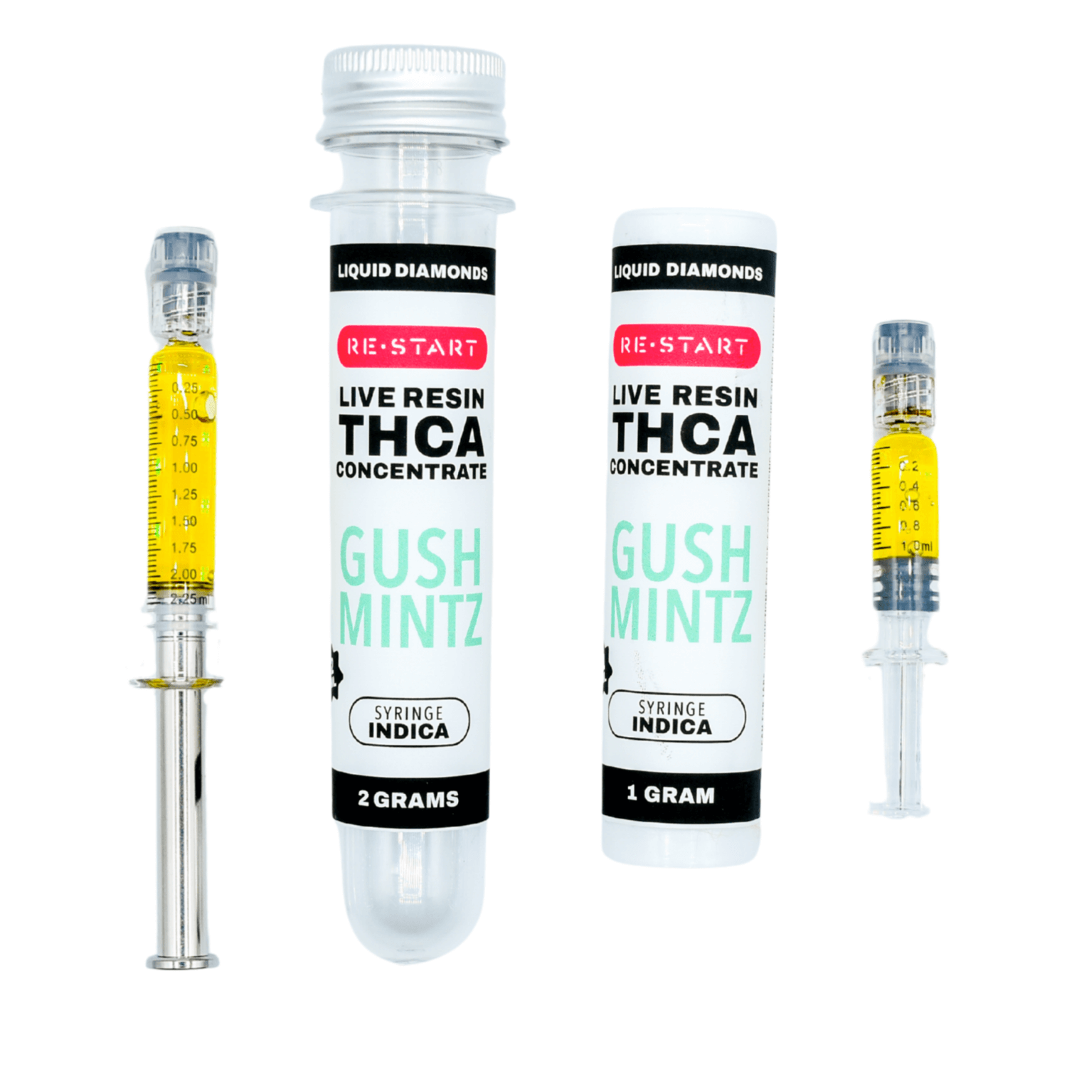THCA Dab Syringe Gush Mintz (H/I) Live Resin + Free Accessory