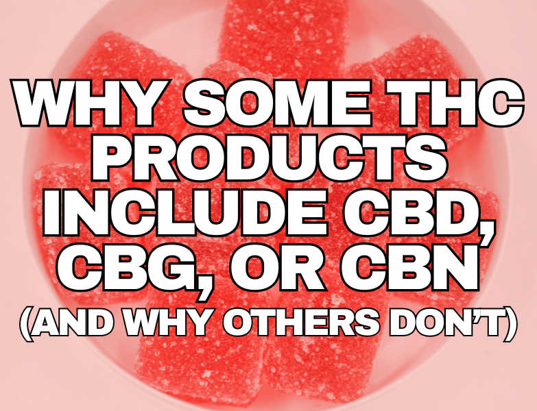 THC gummies with CBD CBG and CBN explained