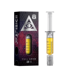 iDelta 8 CBD Dab Syringe 1mL Silver (1:2) + FREE Accessory